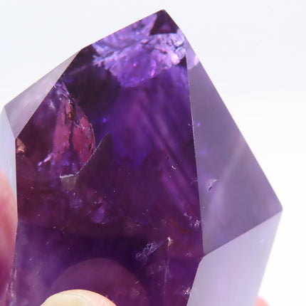 Polished Smoky Amethyst Phantom Point from Bahia Brazil