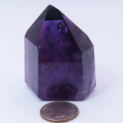 Polished Amethyst Point with Rainbows from Bahia Brazil 