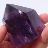 Polished Amethyst Point with Rainbows from Bahia Brazil 