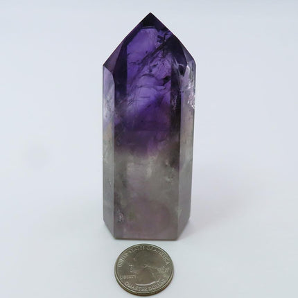 Polished Smoky Amethyst Phantom Point from Bahia Brazil