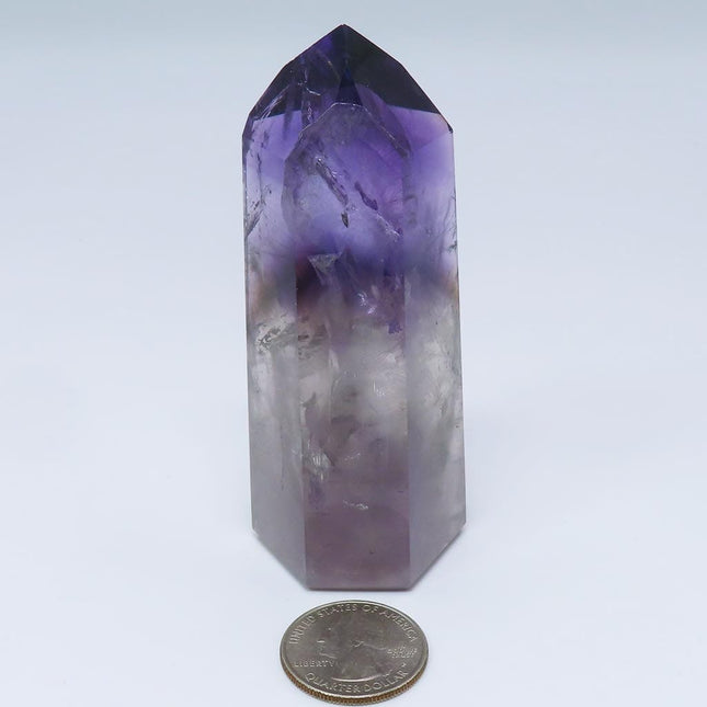 Polished Smoky Amethyst Phantom Point from Bahia Brazil