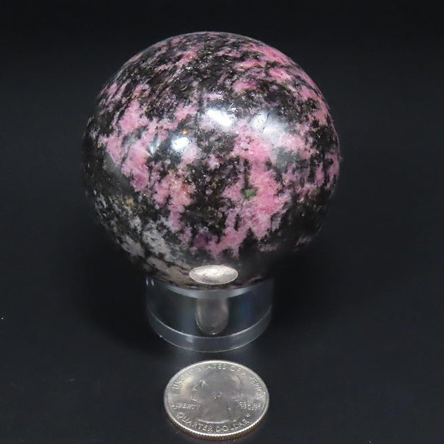 Polished Rhodonite Sphere Ball from Madagascar