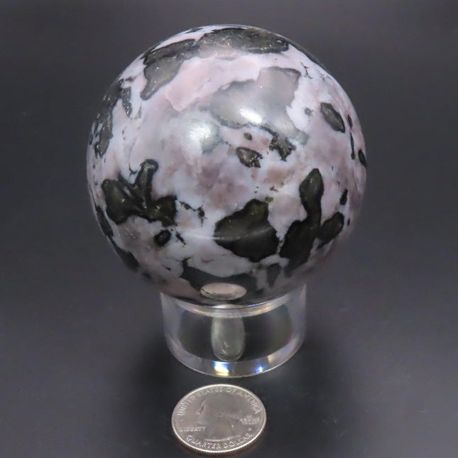 Polished Indigo Gabbro Sphere Ball from Madagascar