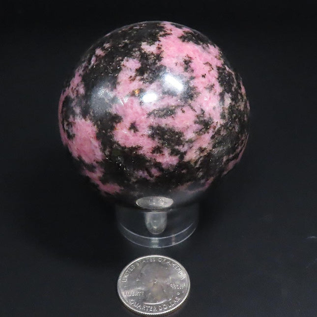 Polished Rhodonite Sphere Ball from Madagascar