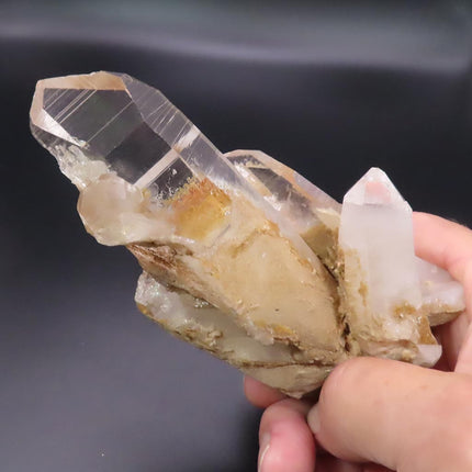 Arkansas Sand Phantom Quartz Crystal Cluster