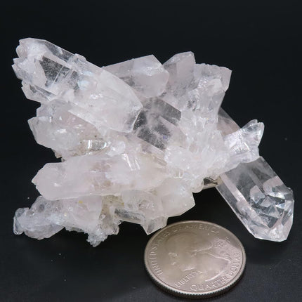 Arkansas Sand Phantom Quartz Crystal Cluster with Rainbow