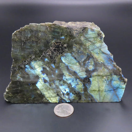 1 side Polished Slab of Labradorite from Madagascar