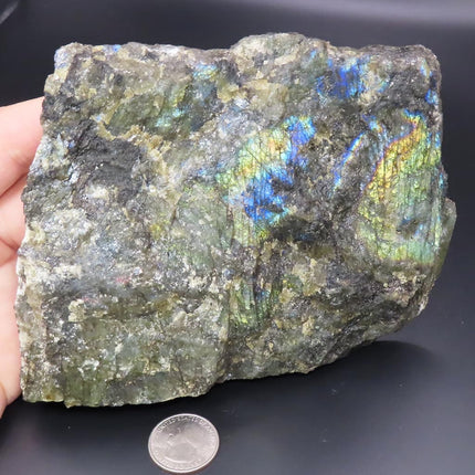 1 side Polished Slab of Labradorite from Madagascar