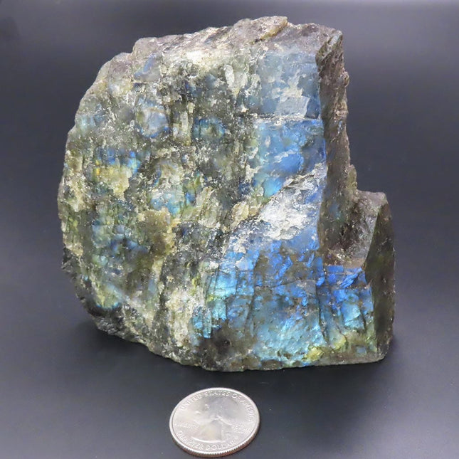 1 side Polished Slab of Labradorite from Madagascar