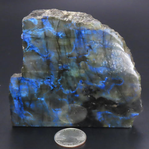 1 side Polished Slab of Labradorite from Madagascar