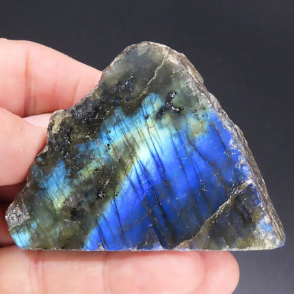 1 side Polished Slab of Labradorite from Madagascar