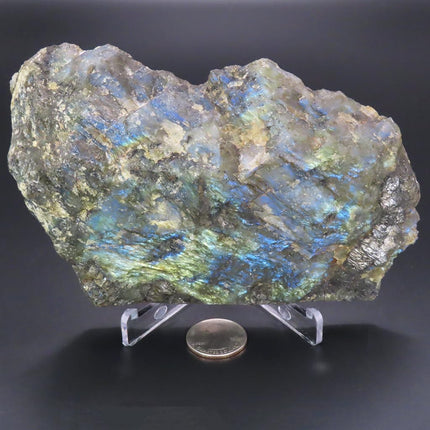 1 side Polished Slab of Labradorite from Madagascar