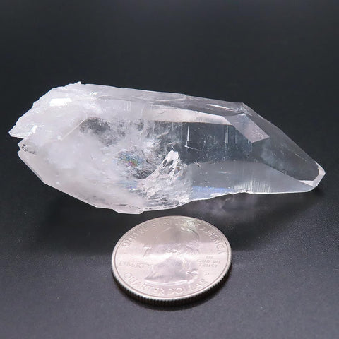 Arkansas Quartz Crystal Point with Time-Link Activation & Self-Healed