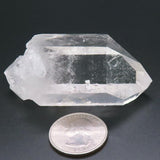 Arkansas Quartz Crystal Point with Etched Faces & Self-Healed Bottom