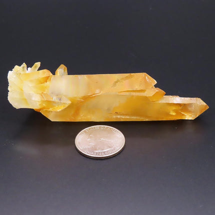 Golden Healer Quartz Crystal Double Terminated Point with Iridescence