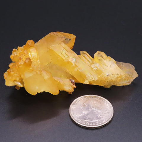 Arkansas Golden Healer Quartz Crystal Cluster with Rainbow Iridescence