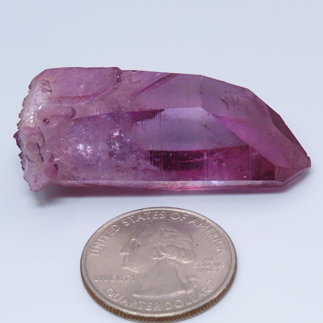 Purple Mist Aura Grounding Quartz Crystal with Time-Link Activation