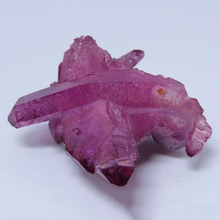 Purple Mist Aura Quartz Crystal Cluster with Curved Point
