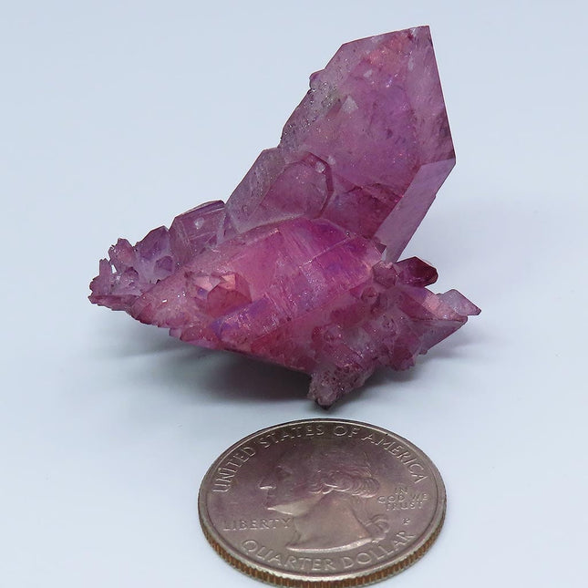 Purple Mist Aura Quartz Crystal Cluster