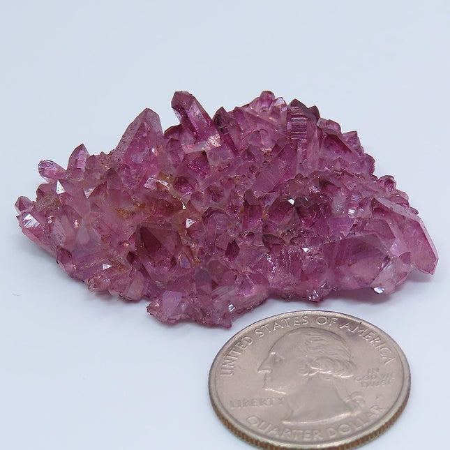 Purple Mist Aura Quartz Crystal Cluster