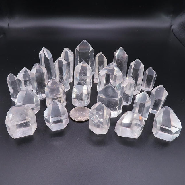 25 Polished Quartz Crystal Points from Brazil
