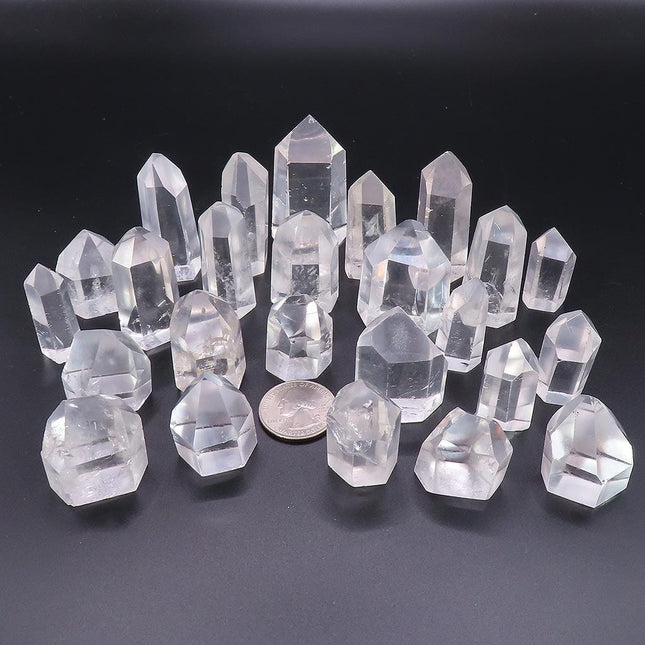 25 Polished Quartz Crystal Points from Brazil
