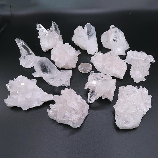 12 Quartz Crystal Clusters from Arkansas