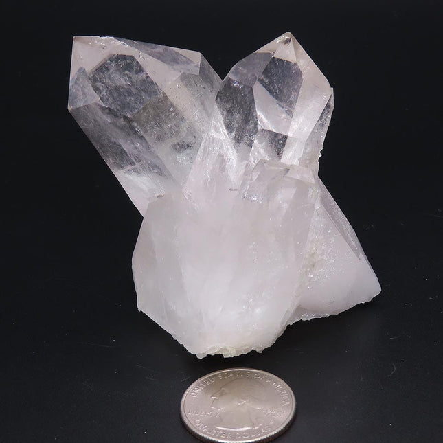 Arkansas Quartz Crystal Cluster with Self-Healed Base