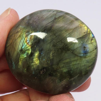 Polished Labradorite Palm Stone from Madagascar