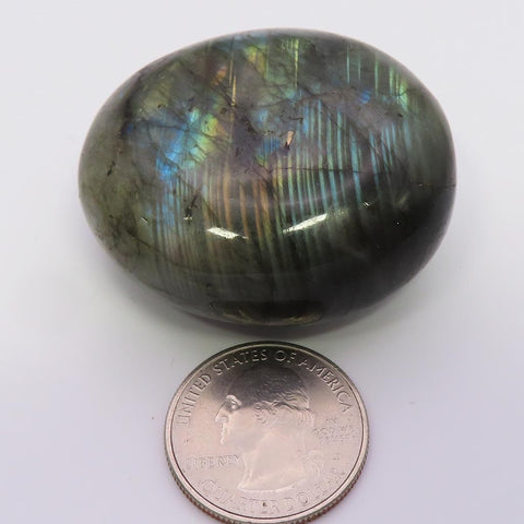 Polished Labradorite Palm Stone from Madagascar