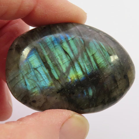 Polished Labradorite Palm Stone from Madagascar