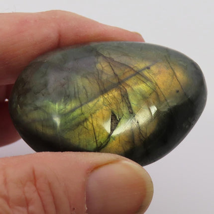 Polished Labradorite Palm Stone from Madagascar