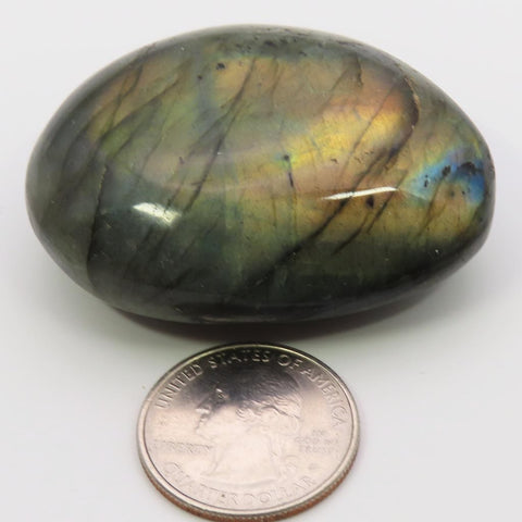 Polished Labradorite Palm Stone from Madagascar