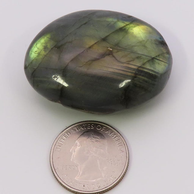 Polished Labradorite Palm Stone from Madagascar