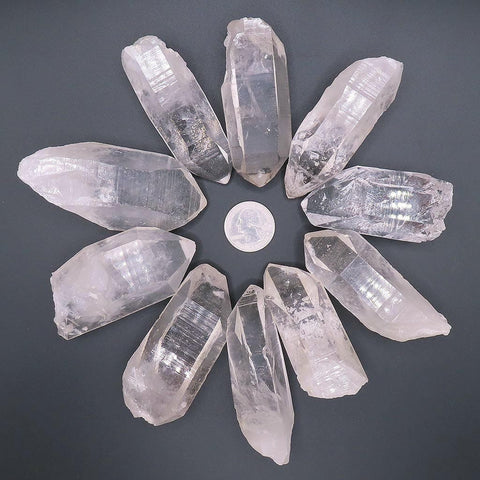 10 Arkansas Quartz Crystal Points