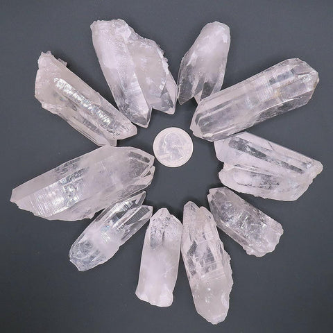 10 Arkansas Quartz Crystal Twin Soulmate Points