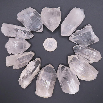 1 Lb. Bag of Arkansas B Grade Quartz Crystal Points