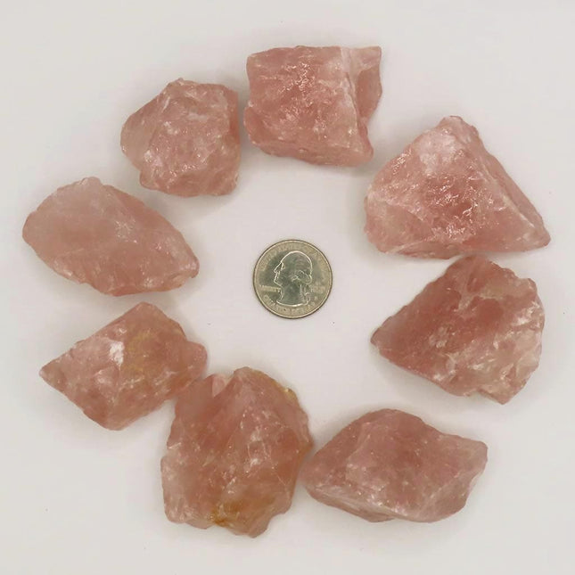 1 Lb. Bag of Natural Pieces of Rose Quartz from Madagascar