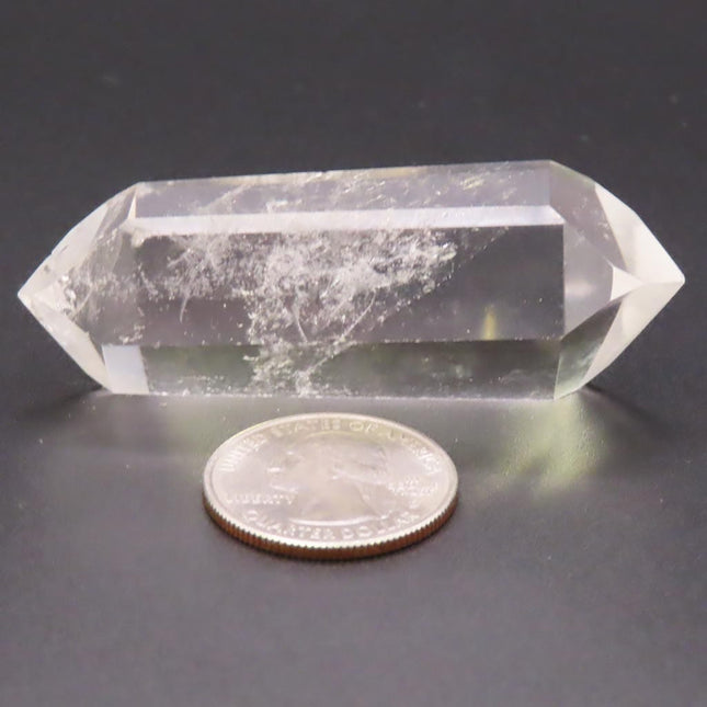 Polished Quartz Crystal Double Terminated Point from Brazil