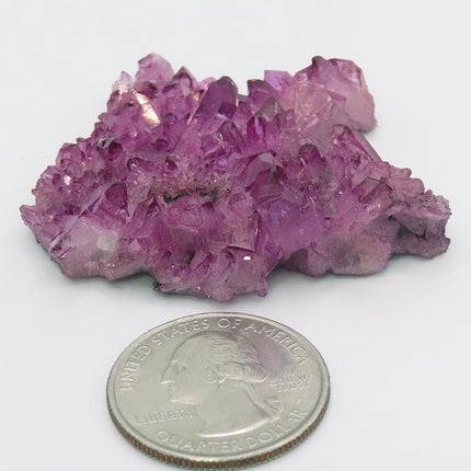 Purple Mist Aura Quartz Crystal Cluster from Arkansas