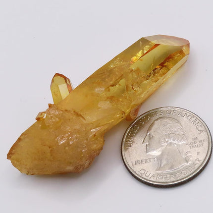 Sunrise Aura Quartz Crystal Grounding Point from Arkansas