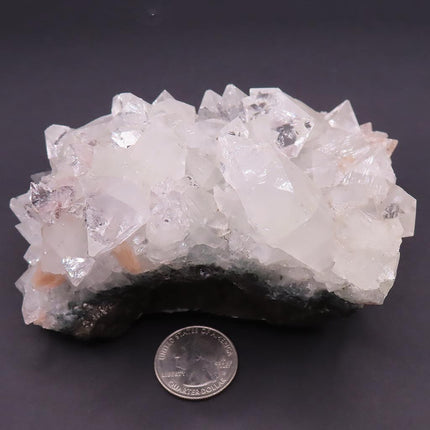 Apophyllite Cluster with Red Heulandite from Poona, India