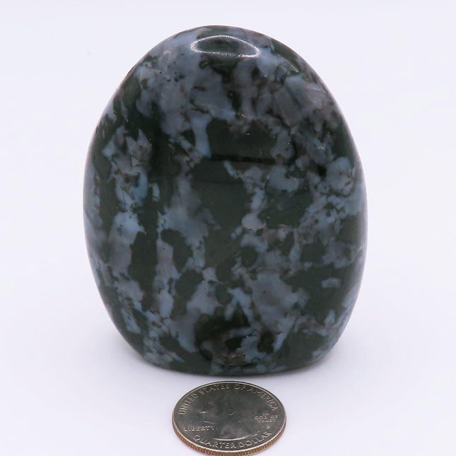 Polished Indigo Gabbro Free Form from Madagascar