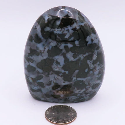 Polished Indigo Gabbro Free Form from Madagascar