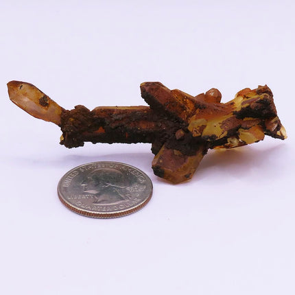 Arkansas Natural Uncleaned Quartz Crystal Tabby Bar Cluster