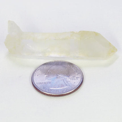 Arkansas Lemon Healer Quartz Crystal Point with Self-Healed Base