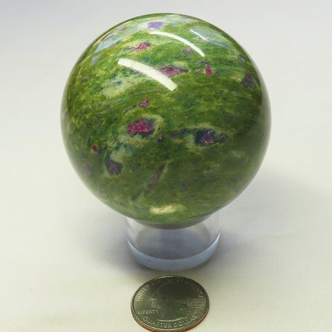 Polished Ruby in Fuchsite Sphere Ball from India