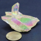 Opal or Angel Quartz Crystal Cluster with Twin & Time-Link Activations