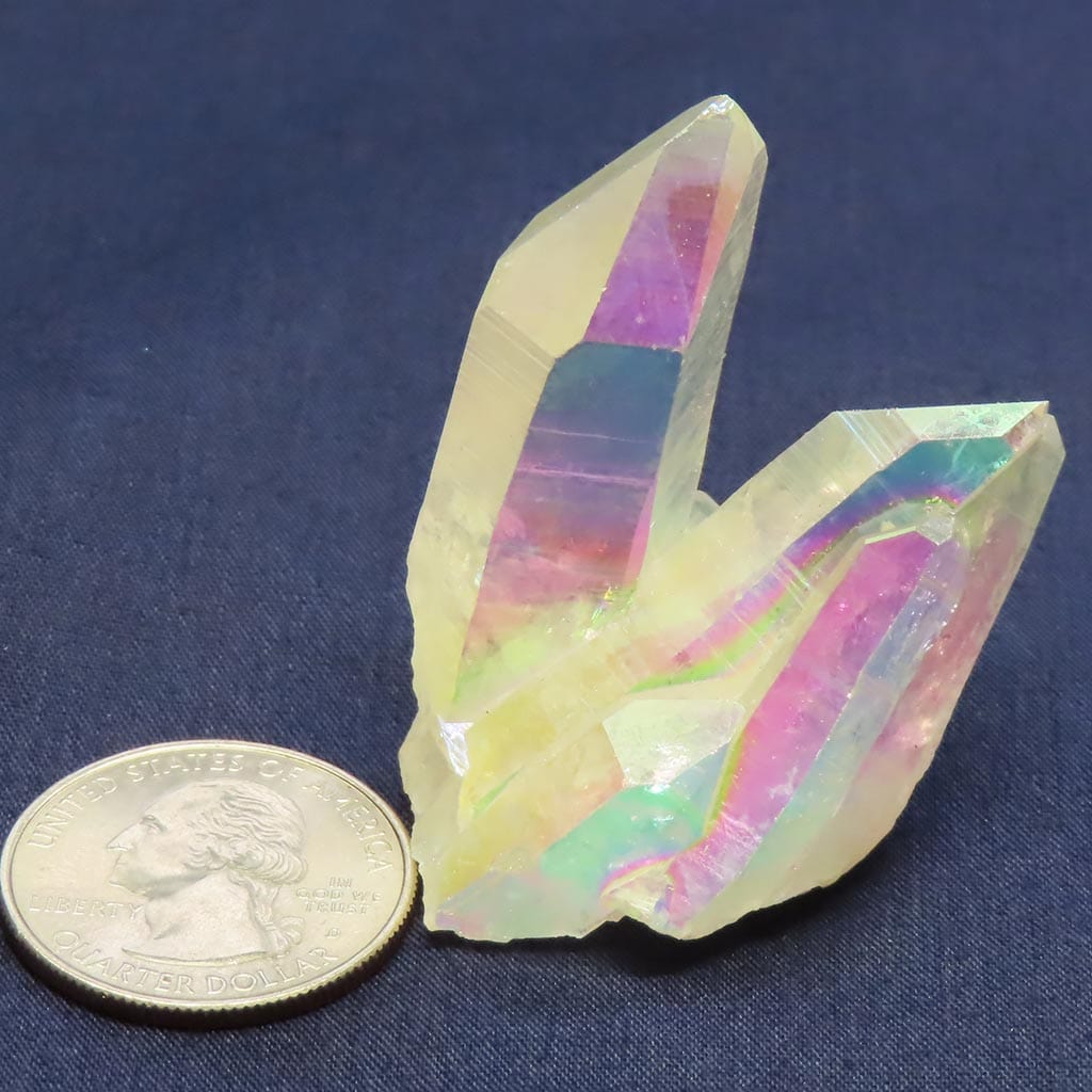 Opal or Angel Quartz Crystal Cluster from Arkansas