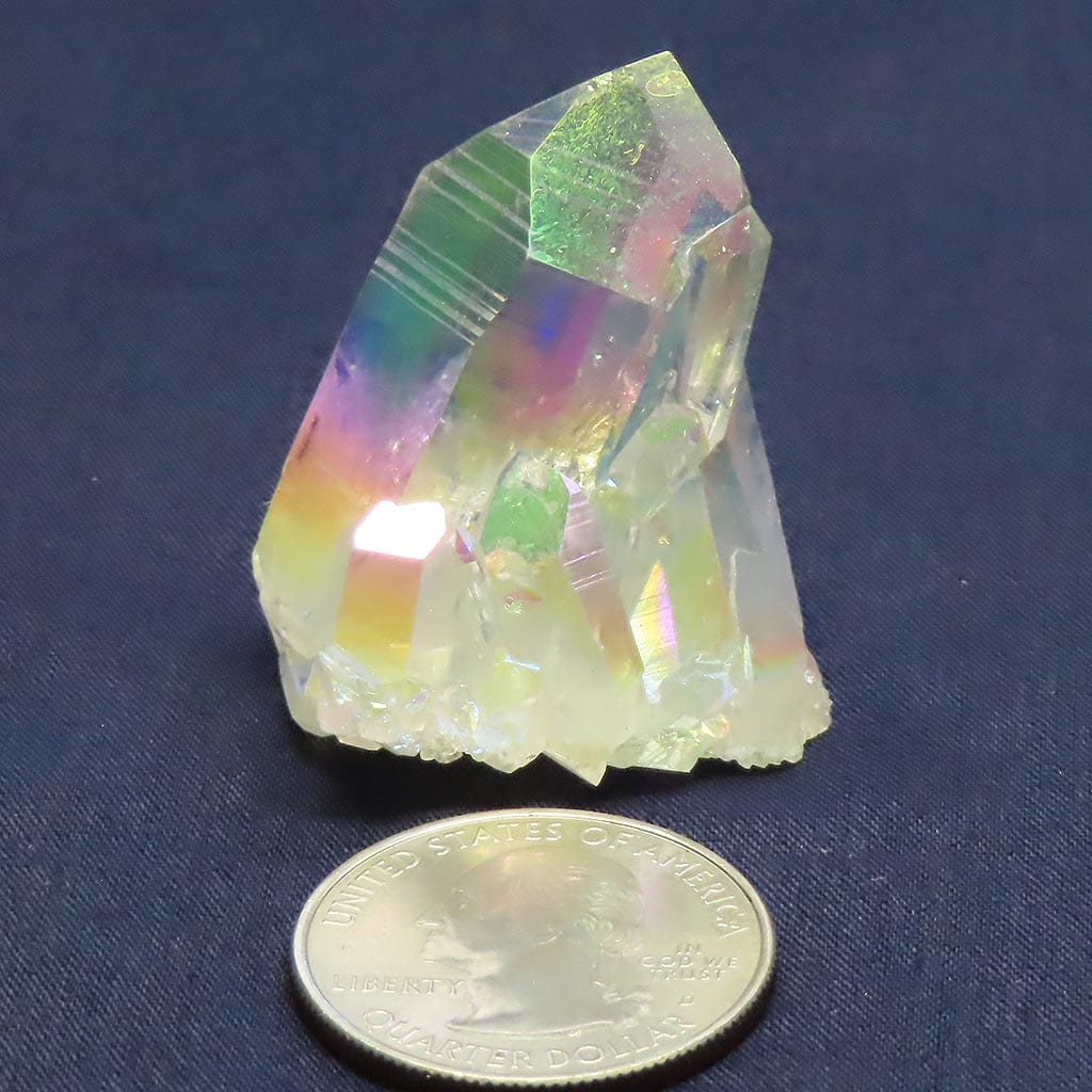 Opal or Angel Quartz Crystal Cluster w/ Self-Healed Base from Arkansas